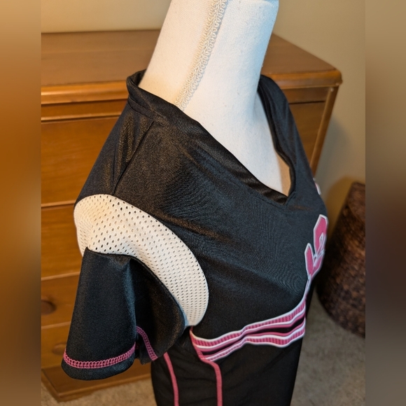 #12 RODGERS Pink & Black Jersey Green Bay Packers NFL Team Apparel Breast Cancer - Picture 7 of 10
